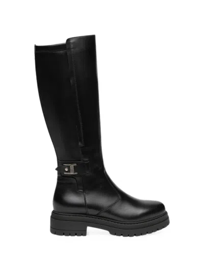 Nero Giardini Buckle-detail Ridged-sole Boots In Black