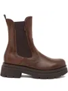 Nero Giardini Elastic-panel Platform Boots In Brown