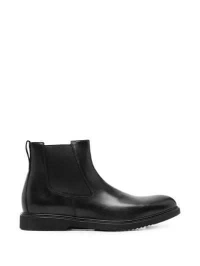 Nero Giardini Ilcea Elasticated-side Leather Boots In Black