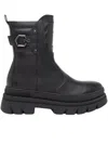 Nero Giardini Leather Ankle Boots In Black