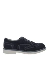 Nero Giardini Junior Toddler Boy Lace-up Shoes Midnight Blue Size 10c Leather In Blue