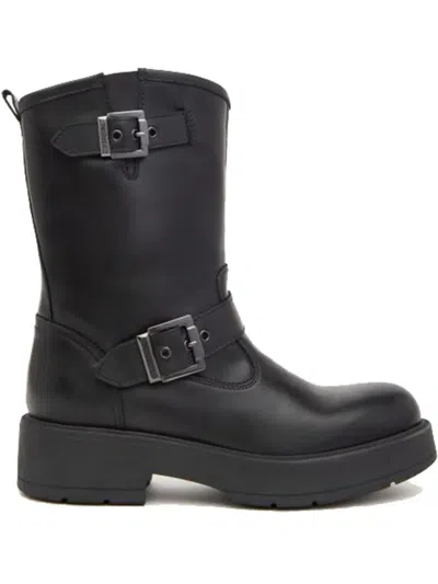 NERO GIARDINI LEATHER ANKLE BOOTS