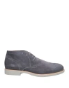 Nero Giardini Man Ankle Boots Slate Blue Size 11 Leather