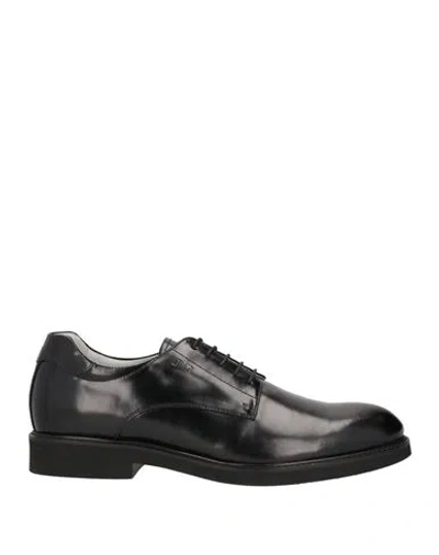 Nero Giardini Man Lace-up Shoes Black Size 12 Leather