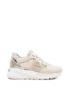 Nero Giardini Pierced Leather Sneakers In Multi