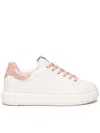Nero Giardini Leather Sneakers In White