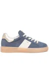 Nero Giardini Suede Lace-up Sneakers In Blue