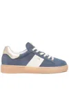 Nero Giardini Suede Lace-up Sneakers In Blue