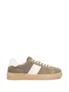 Nero Giardini Stripe Suede Sneakers In Multi