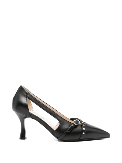 Nero Giardini Studded-strap Pumps In Black