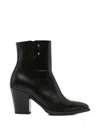 Nero Giardini Stud-embellished Pointed-toe Ankle Boots In Black