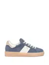 Nero Giardini Suede Lace-up Sneakers In Blue