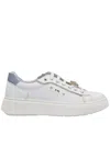 Nero Giardini Leather Sneakers In White