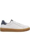 Nero Giardini White Leather Sneakers In Brown