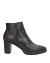 Nero Giardini Woman Ankle Boots Black Size 10 Leather