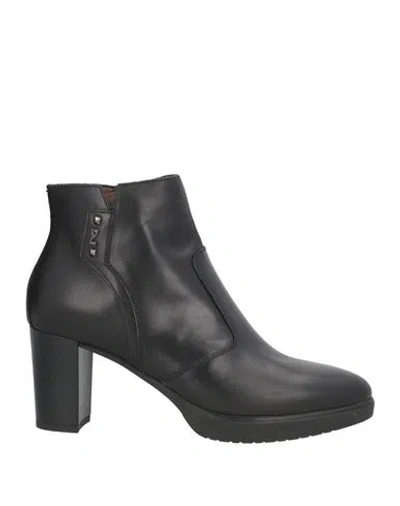 Nero Giardini Woman Ankle Boots Black Size 10 Leather