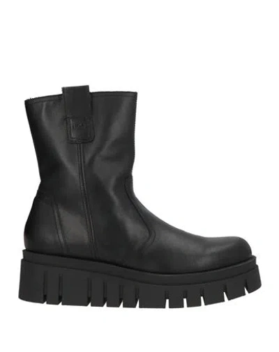 Nero Giardini Woman Ankle Boots Black Size 10 Leather