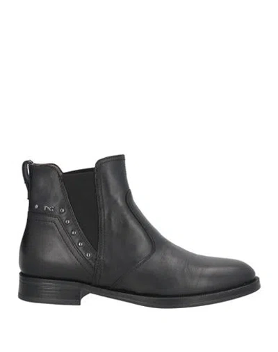 Nero Giardini Woman Ankle Boots Black Size 6 Leather