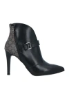 Nero Giardini Woman Ankle Boots Black Size 10 Leather In Black