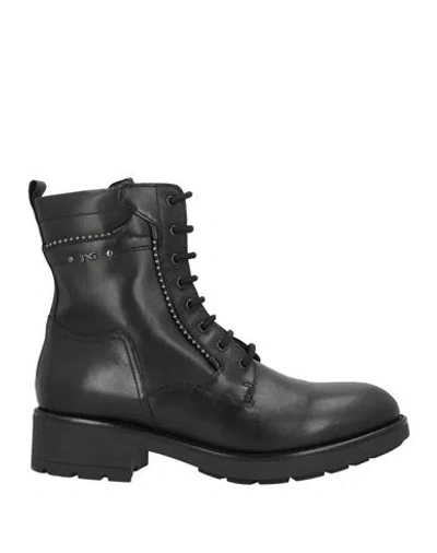 Nero Giardini Woman Ankle Boots Black Size 8 Leather