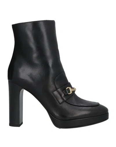 Nero Giardini Woman Ankle Boots Black Size 8 Leather