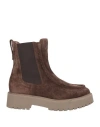 Nero Giardini Woman Ankle Boots Dark Brown Size 6 Leather