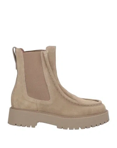 Nero Giardini Woman Ankle Boots Grey Size 8 Leather