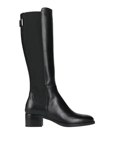Nero Giardini Woman Boot Black Size 7 Leather, Textile Fibers