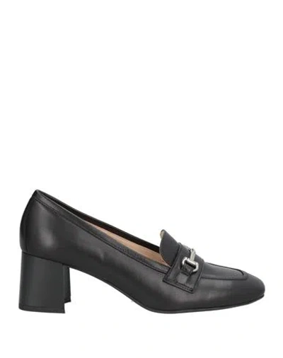 Nero Giardini Woman Loafers Black Size 10 Leather