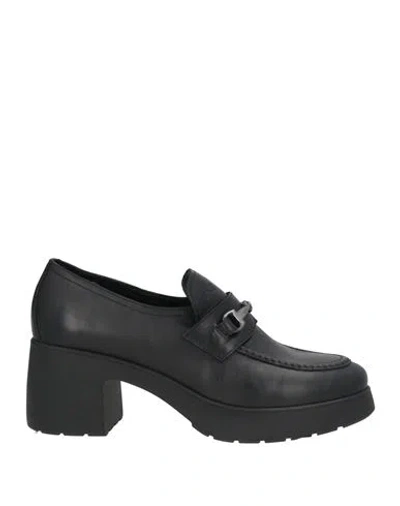 Nero Giardini Woman Loafers Black Size 9 Leather