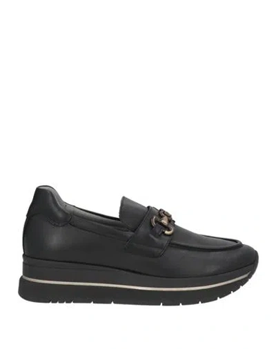 Nero Giardini Woman Loafers Black Size 9 Leather