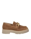 Nero Giardini Woman Loafers Brown Size 11 Leather