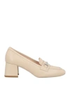 Nero Giardini Woman Loafers Cream Size 6 Leather In White
