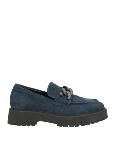Nero Giardini Woman Loafers Navy Size 10 Leather