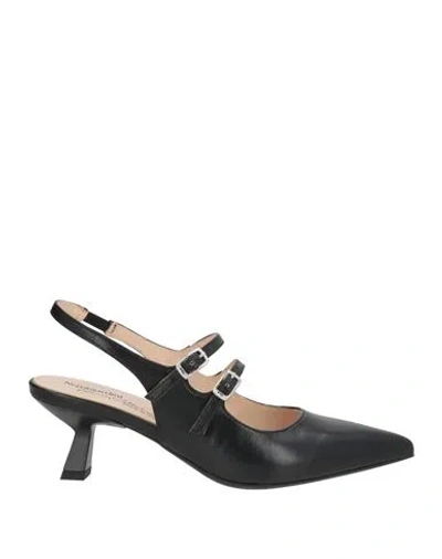 Nero Giardini Woman Pumps Black Size 6 Leather In Multi