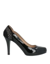 Nero Giardini Woman Pumps Black Size 8 Goat Skin In Black