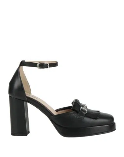 Nero Giardini Woman Pumps Black Size 8 Leather