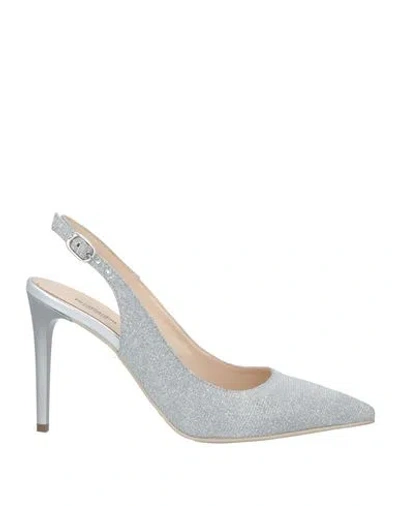 Nero Giardini Woman Pumps Light Grey Size 8 Textile Fibers In Gray