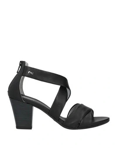 Nero Giardini Woman Sandals Black Size 5 Leather