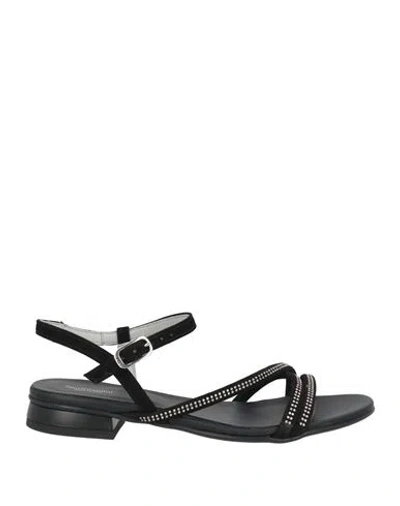 Nero Giardini Woman Sandals Black Size 7 Leather