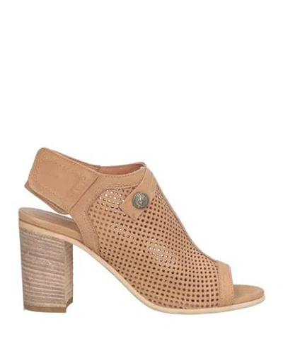 Nero Giardini Woman Sandals Camel Size 8 Leather In Neutral