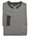 Nero Perla Men's Cotton Pajama Top In Gray In Grey