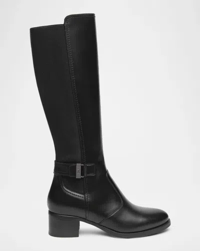 Nerogiardini 40mm Leather Knee-high Boots In Black