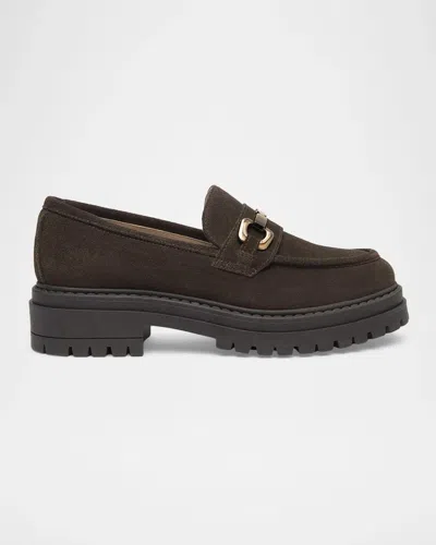 Nerogiardini 40mm Suede Horsebit Loafers In Multi