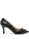 Nerogiardini 75mm Leather Pumps In Black