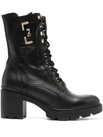 Nerogiardini 80mm Leather Boots In Black