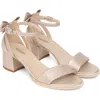 Nerogiardini Ankle Strap Block Heel Sandal In Multi