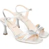 Nerogiardini Ankle Strap Sandal In Silver