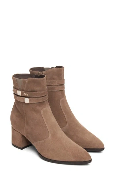 Nerogiardini Block Heel Bootie In Brown