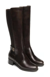 Nerogiardini Block Heel Leather Boot In Black